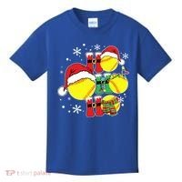 Christmas Ho Ho Ho Santa Softball Pajama Great Gift Kids T-Shirt thumb 0