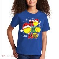 Christmas Ho Ho Ho Santa Softball Pajama Great Gift Kids T-Shirt thumb 2
