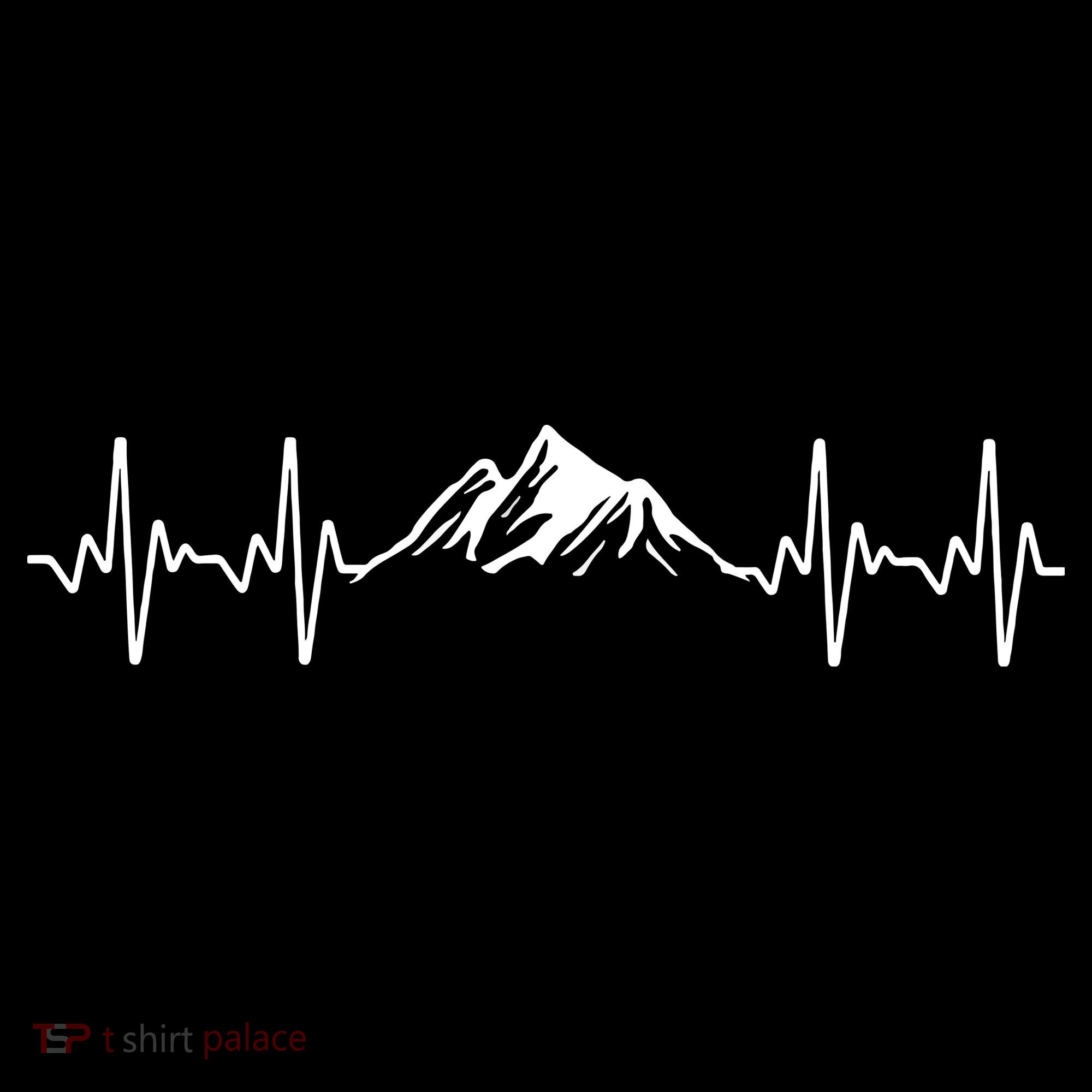 Cool Hiking Hiker Heartbeat Mountain Hike Hiking Gift Coffee Mug