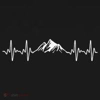 Cool Hiking Hiker Heartbeat Mountain Hike Hiking Gift Baby Bodysuit thumb 2