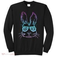 Cool Hip Hop Happy Easter Bunny Face With Sunglasses Sweatshirt thumb 0