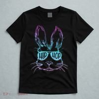 Cool Hip Hop Happy Easter Bunny Face With Sunglasses T-Shirt thumb 5