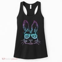 Cool Hip Hop Happy Easter Bunny Face With Sunglasses Women's Tank Top thumb 0