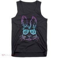 Cool Hip Hop Happy Easter Bunny Face With Sunglasses Tank Top thumb 0