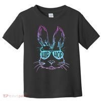 Cool Hip Hop Happy Easter Bunny Face With Sunglasses Toddler T-Shirt thumb 0