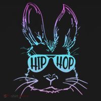 Cool Hip Hop Happy Easter Bunny Face With Sunglasses Women's T-Shirt thumb 6
