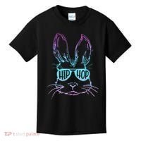 Cool Hip Hop Happy Easter Bunny Face With Sunglasses Kids T-Shirt thumb 0