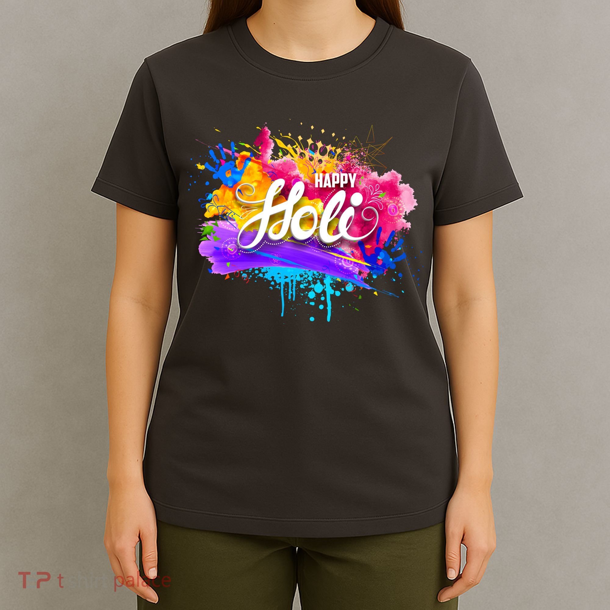 Colorful Happy Holi Celebrate South Asian Indian Hindu Festival T-Shirt