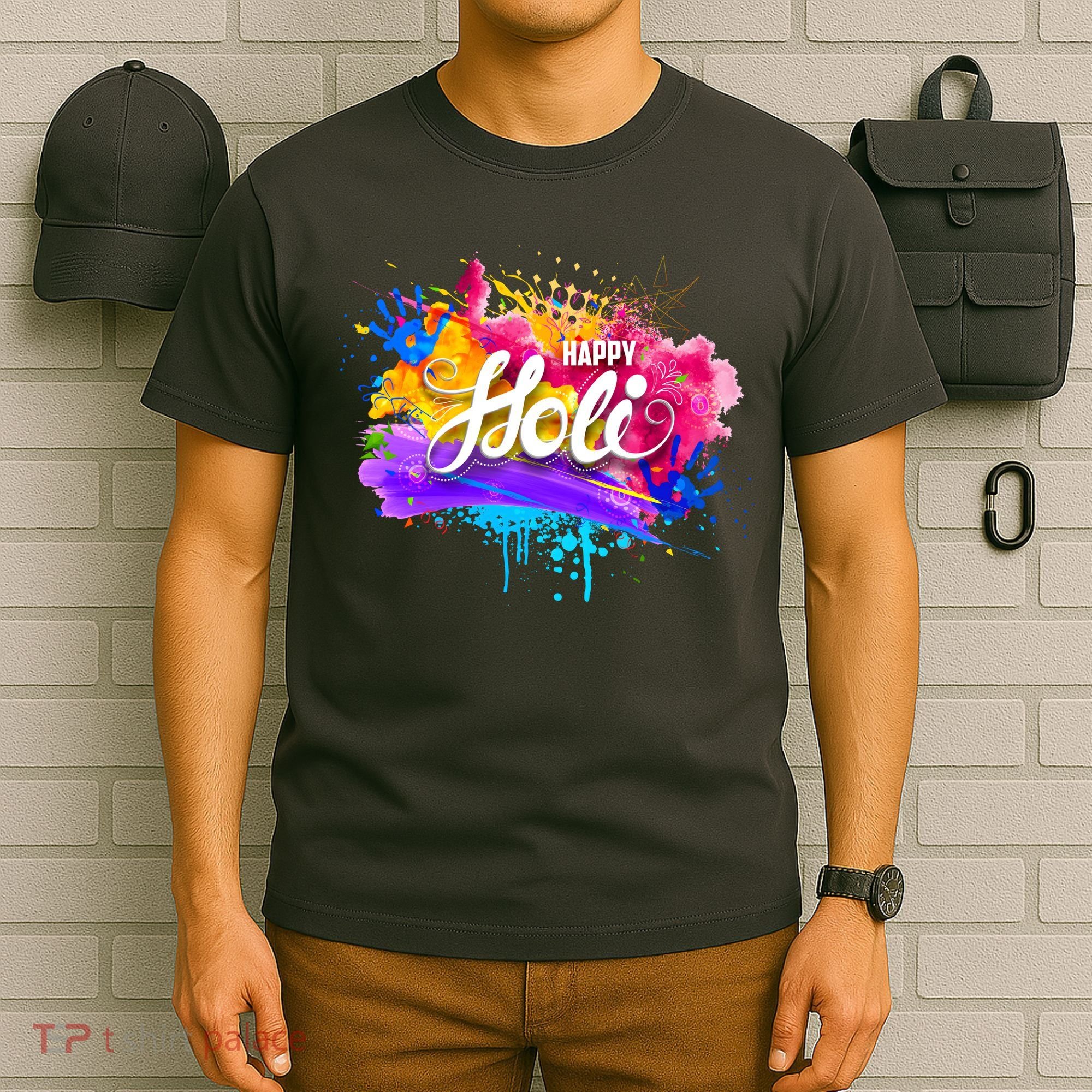 Colorful Happy Holi Celebrate South Asian Indian Hindu Festival T-Shirt