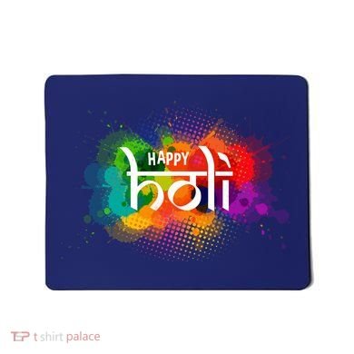 Colorful Happy Holi India Hindu Celebration Mousepad