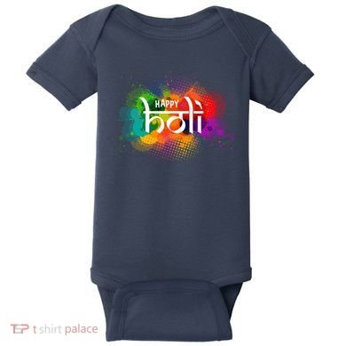 Colorful Happy Holi India Hindu Celebration Baby Bodysuit