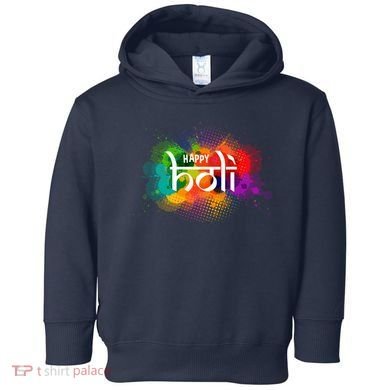 Colorful Happy Holi India Hindu Celebration Toddler Hoodie