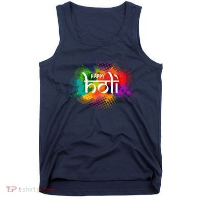 Colorful Happy Holi India Hindu Celebration Tank Top