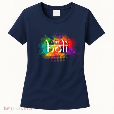 Colorful Happy Holi India Hindu Celebration Women's T-Shirt