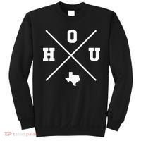 Classic Hou Houston Crossmark State Outline Sweatshirt thumb 0