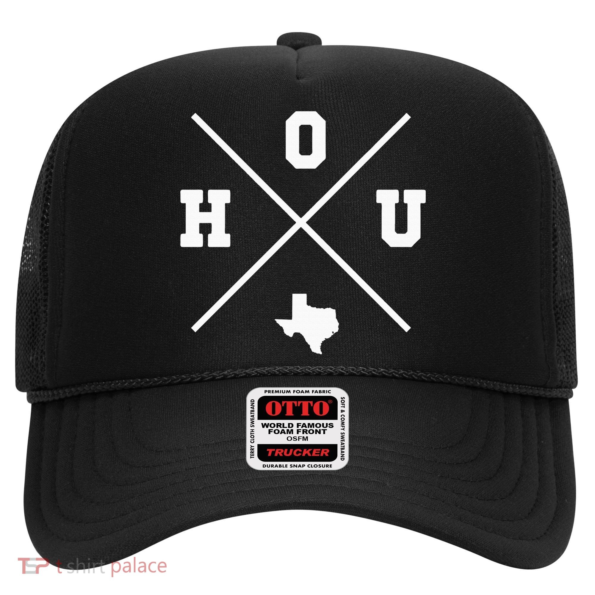 Classic Hou Houston Crossmark State Outline Hat