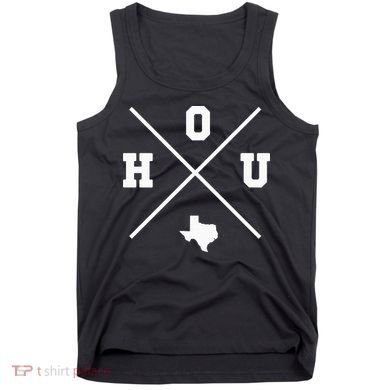 Classic Hou Houston Crossmark State Outline Tank Top