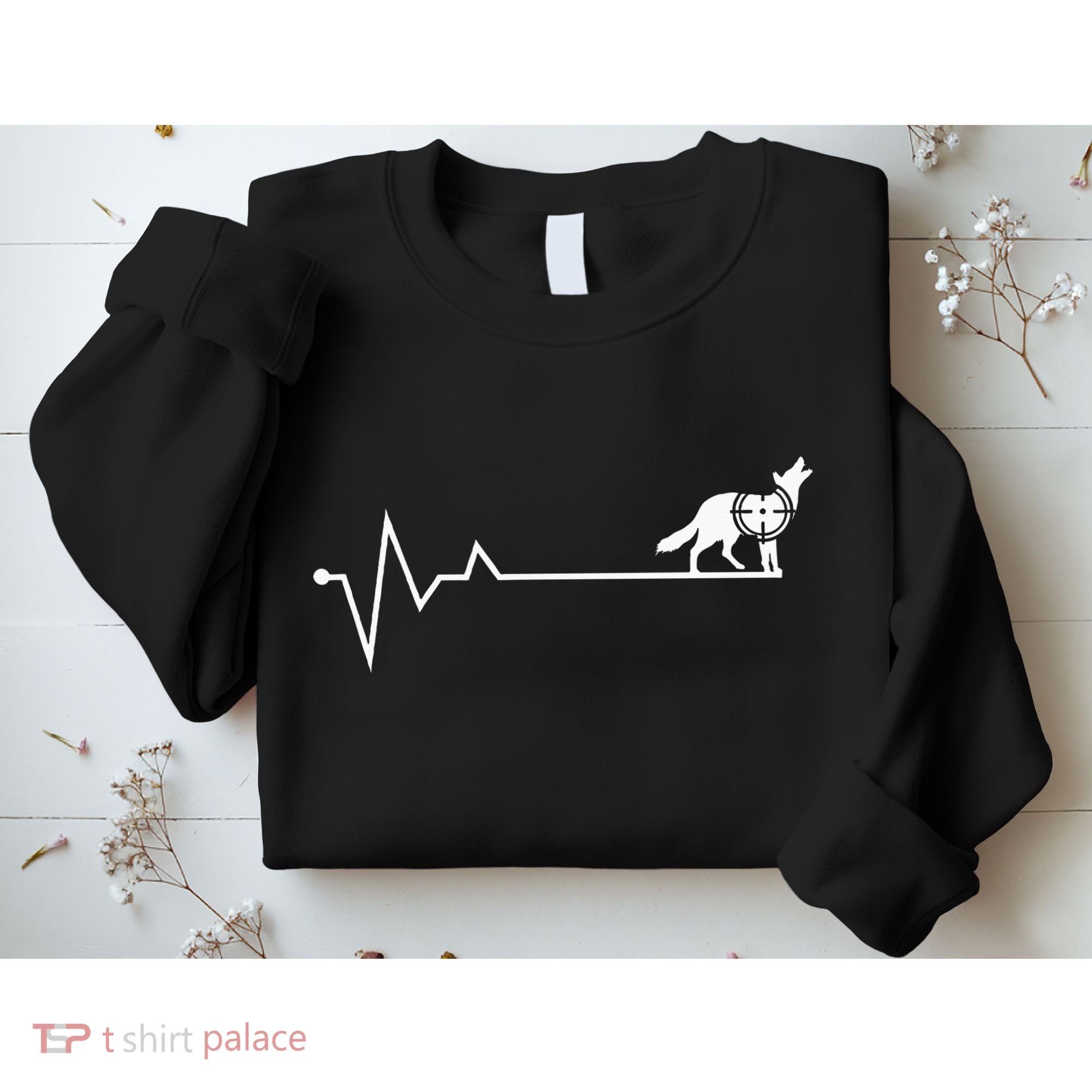 Coyote Hunting Heartbeat Yote Hunter Coyote Sweatshirt