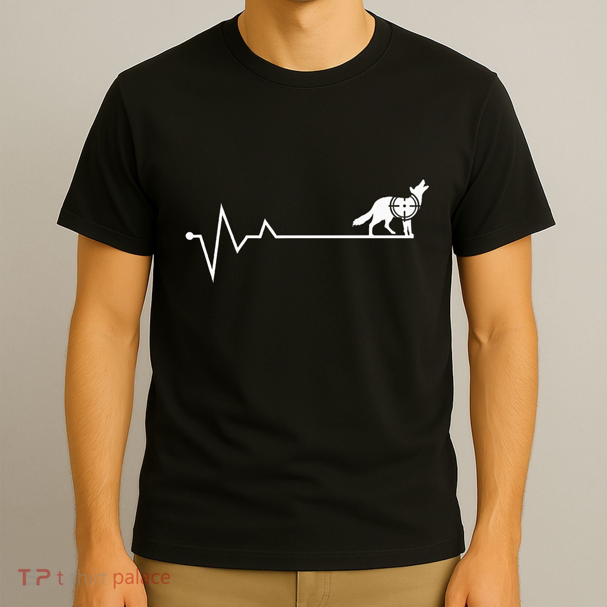 Coyote Hunting Heartbeat Yote Hunter Coyote T-Shirt