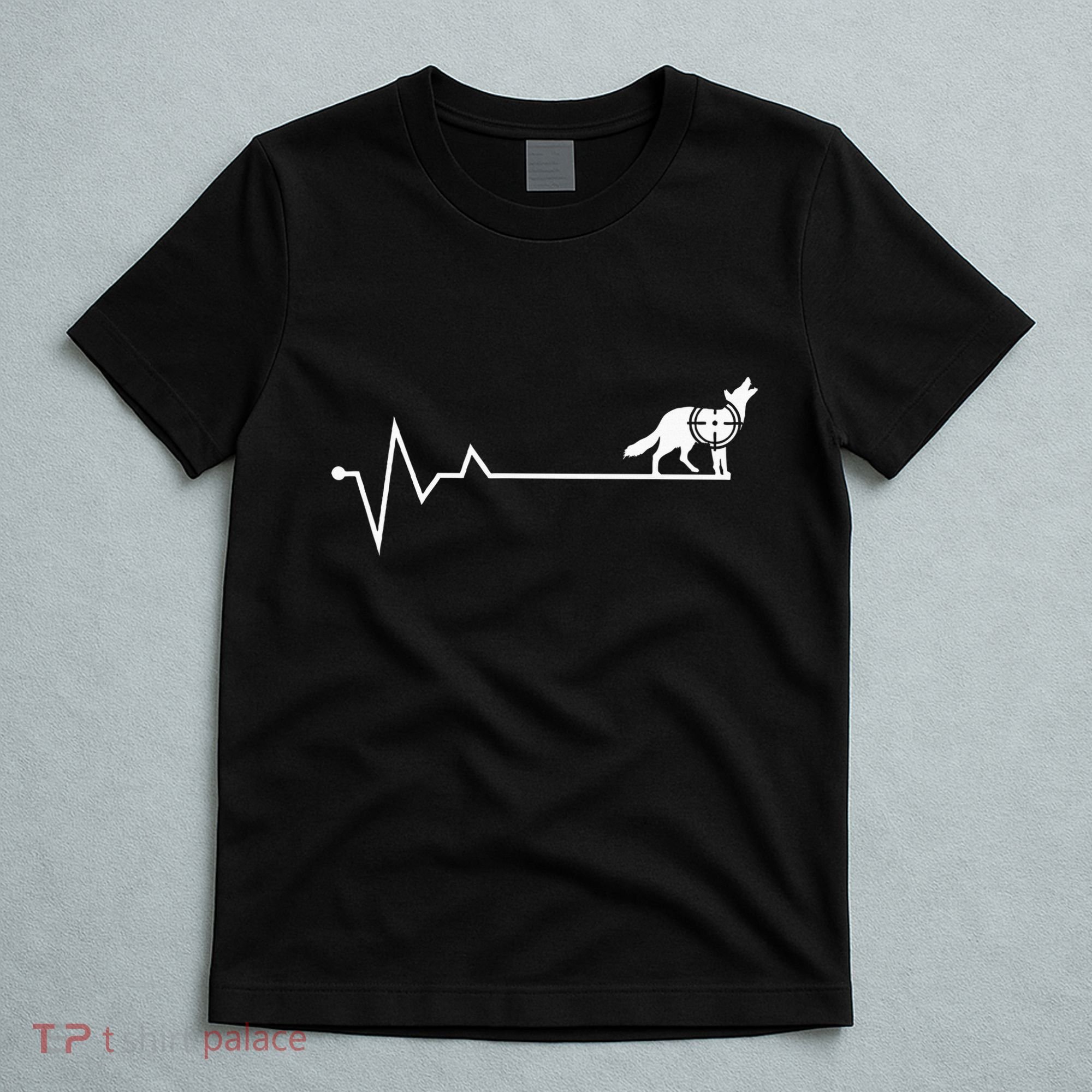 Coyote Hunting Heartbeat Yote Hunter Coyote T-Shirt