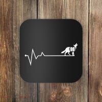 Coyote Hunting Heartbeat Yote Hunter Coyote Coaster thumb 0
