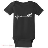 Coyote Hunting Heartbeat Yote Hunter Coyote Baby Bodysuit thumb 0