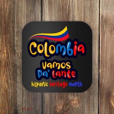 Colombia Hispanic Heritage Coaster