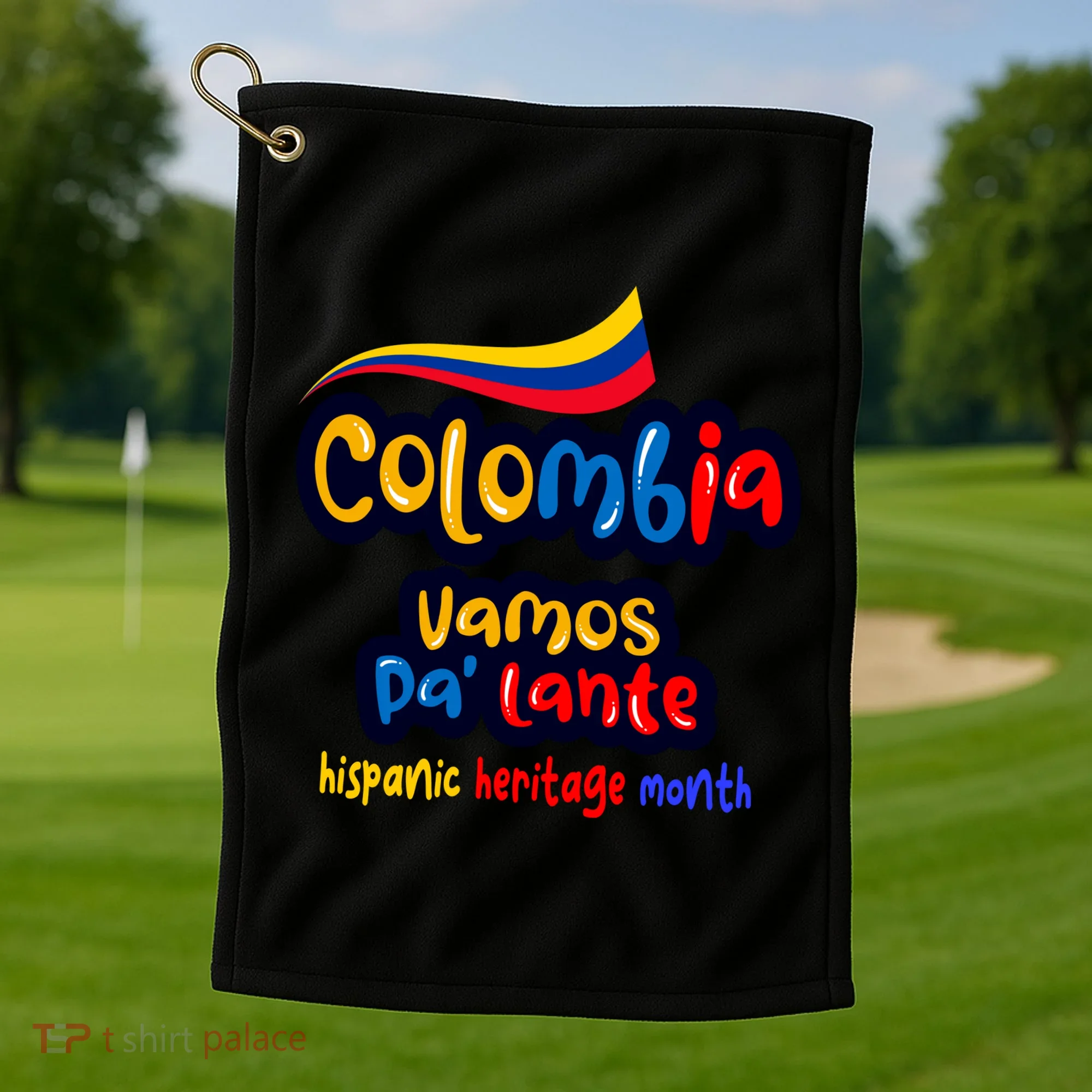 Colombia Hispanic Heritage Golf Towel