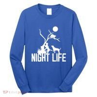 Coon Hound Hunting Night Life Hunting Dog Coon Hunting Funny Gift Long Sleeve Shirt thumb 0