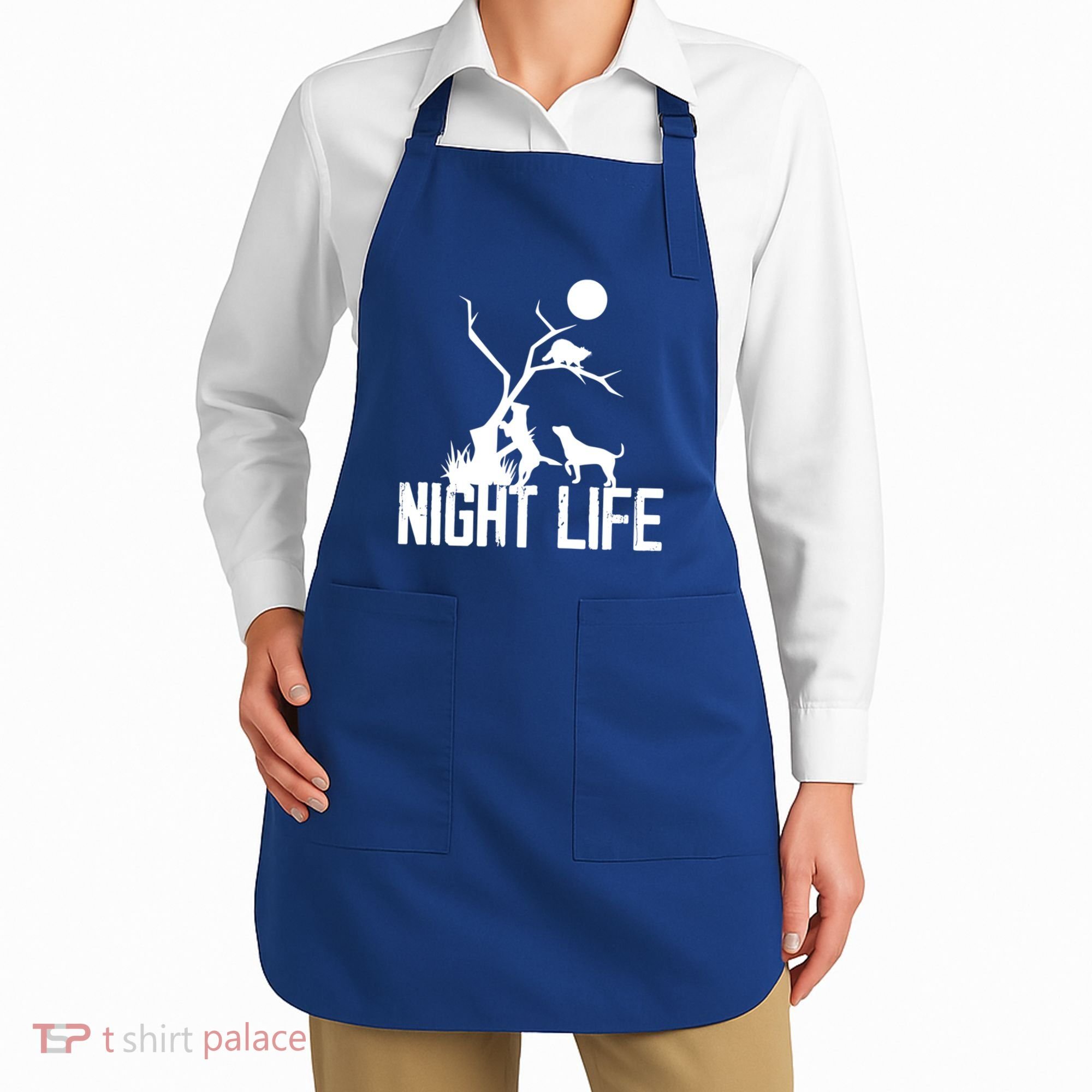 Coon Hound Hunting Night Life Hunting Dog Coon Hunting Funny Gift Apron