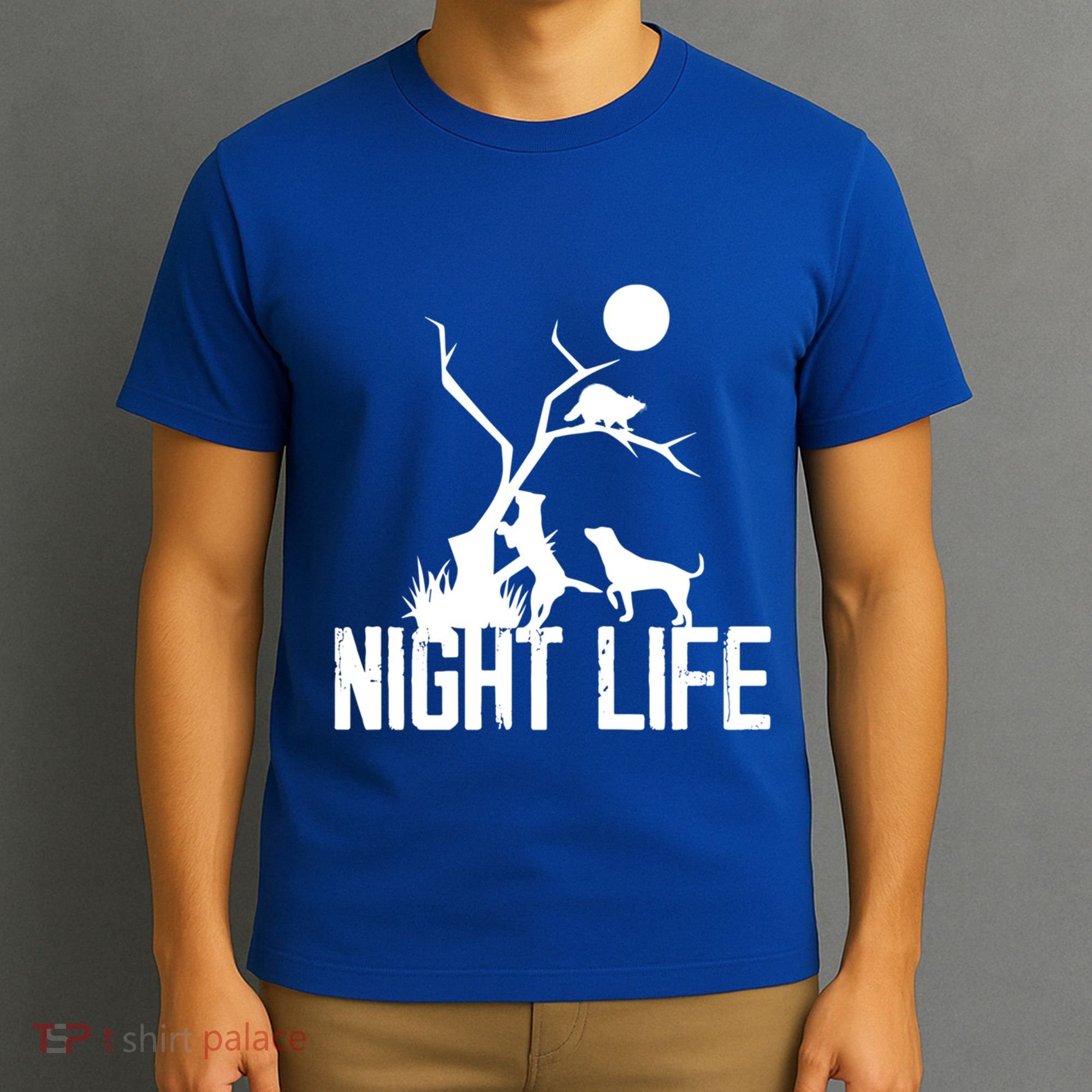 Coon Hound Hunting Night Life Hunting Dog Coon Hunting Funny Gift T-Shirt