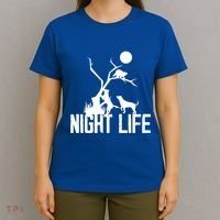 Coon Hound Hunting Night Life Hunting Dog Coon Hunting Funny Gift T-Shirt thumb 4