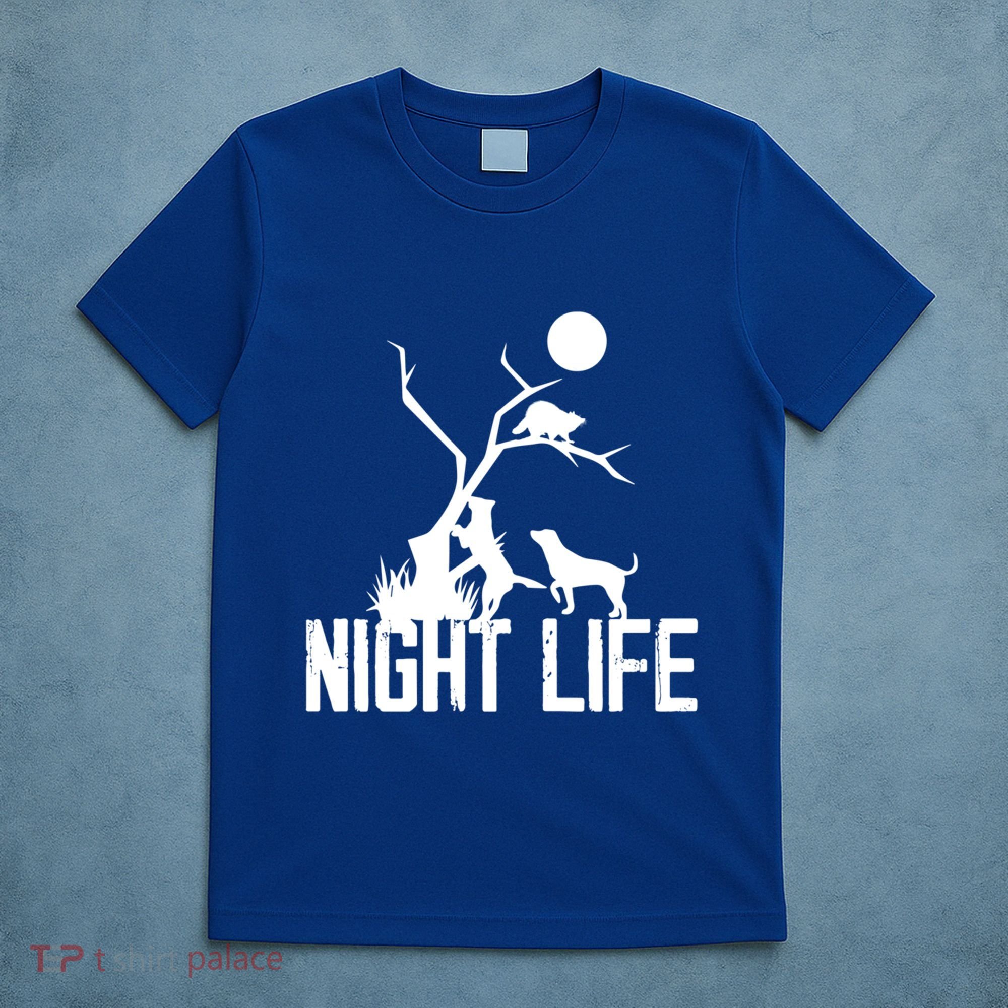 Coon Hound Hunting Night Life Hunting Dog Coon Hunting Funny Gift T-Shirt
