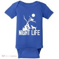 Coon Hound Hunting Night Life Hunting Dog Coon Hunting Funny Gift Baby Bodysuit thumb 0