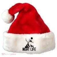 Coon Hound Hunting Night Life Hunting Dog Coon Hunting Funny Gift Santa Hat thumb 0
