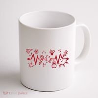 Christmas Holiday Heartbeat Festive Coffee Mug thumb 1