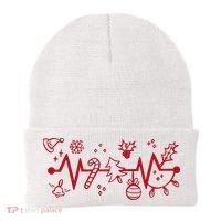 Christmas Holiday Heartbeat Festive Beanie thumb 0