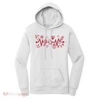 Christmas Holiday Heartbeat Festive Women's Hoodie thumb 0
