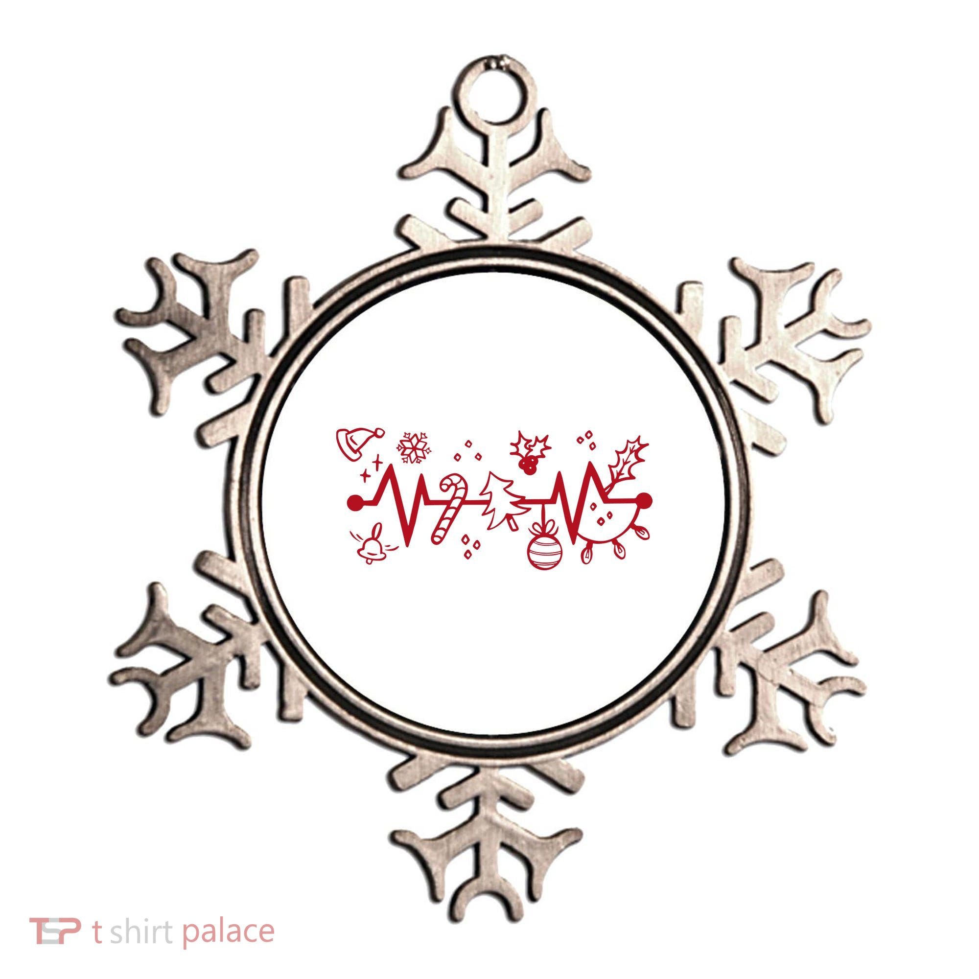 Christmas Holiday Heartbeat Festive Ornament