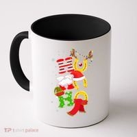 Christmas Ho Ho Ho Reindeer Horseshoes Coffee Mug thumb 0