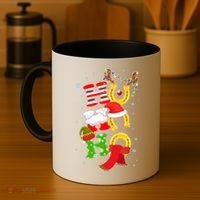 Christmas Ho Ho Ho Reindeer Horseshoes Coffee Mug thumb 4