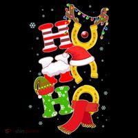 Christmas Ho Ho Ho Reindeer Horseshoes Coffee Mug thumb 5