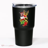 Christmas Ho Ho Ho Reindeer Horseshoes Tumbler thumb 0