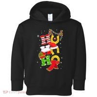Christmas Ho Ho Ho Reindeer Horseshoes Toddler Hoodie thumb 0