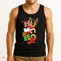 Christmas Ho Ho Ho Reindeer Horseshoes Tank Top thumb 3