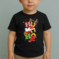 Christmas Ho Ho Ho Reindeer Horseshoes Toddler T-Shirt thumb 2
