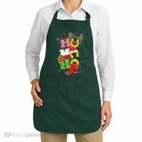 Christmas Ho Ho Ho Reindeer Horseshoes Apron thumb 2