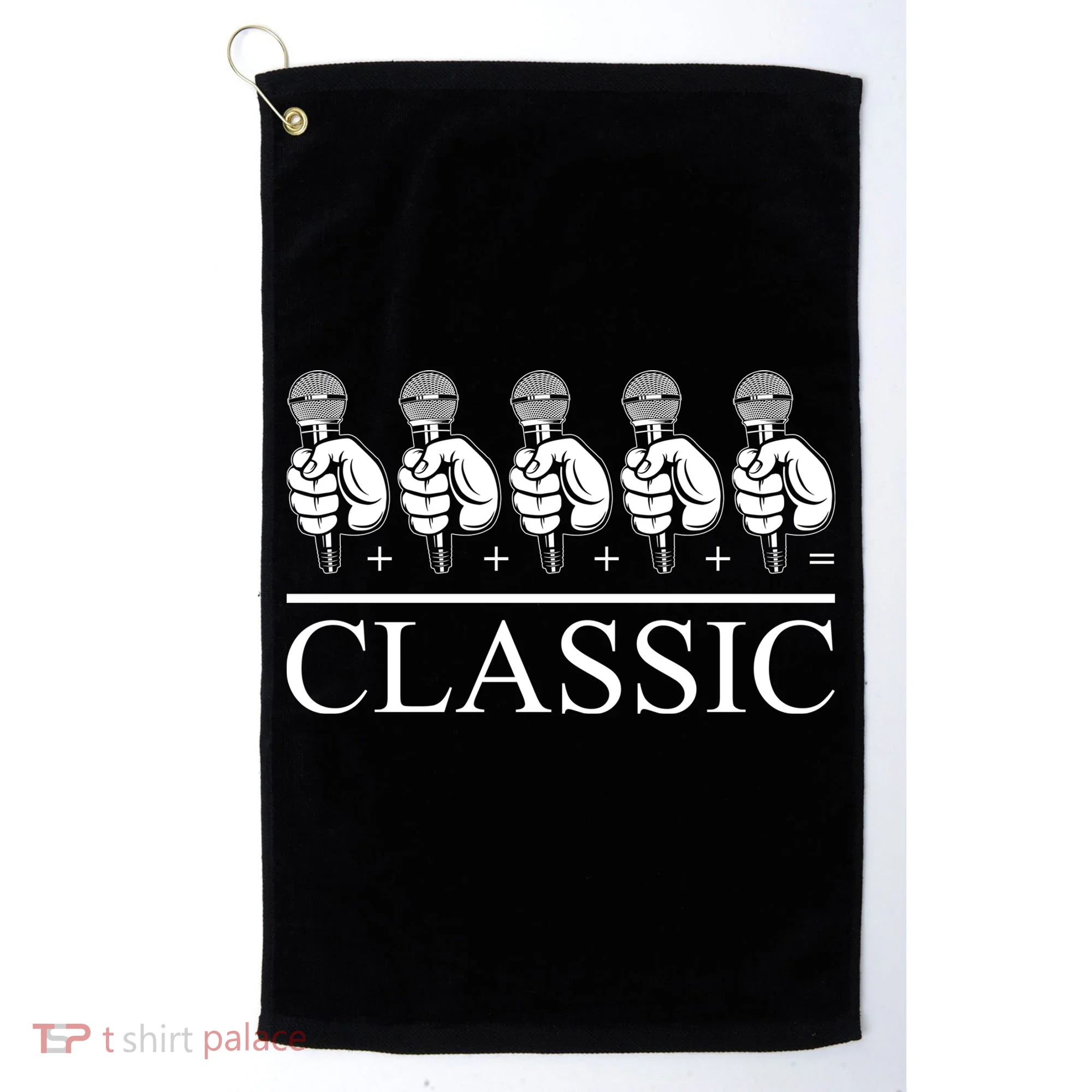 Classic Hip Hop Mic Golf Towel