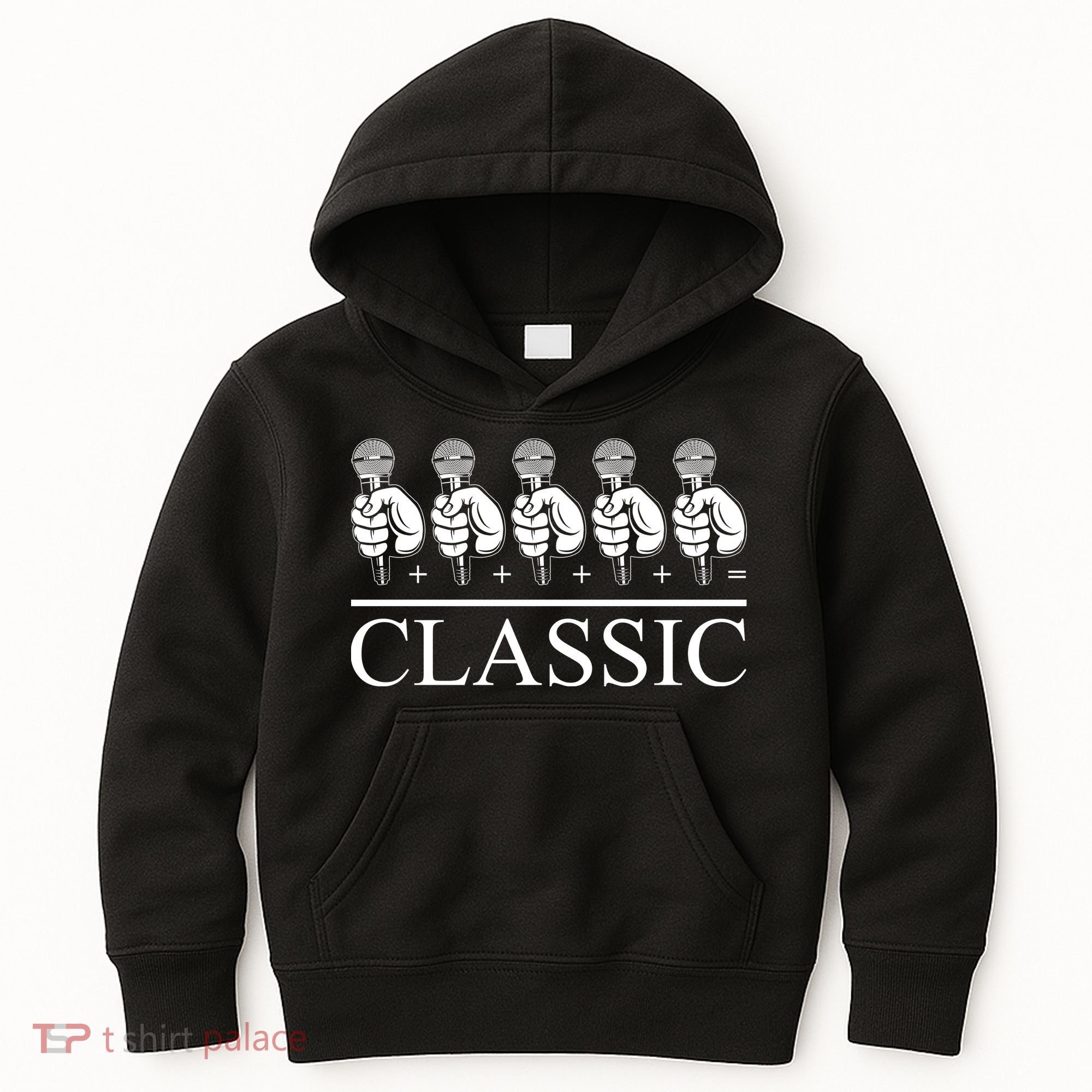 Classic Hip Hop Mic Kids Hoodie