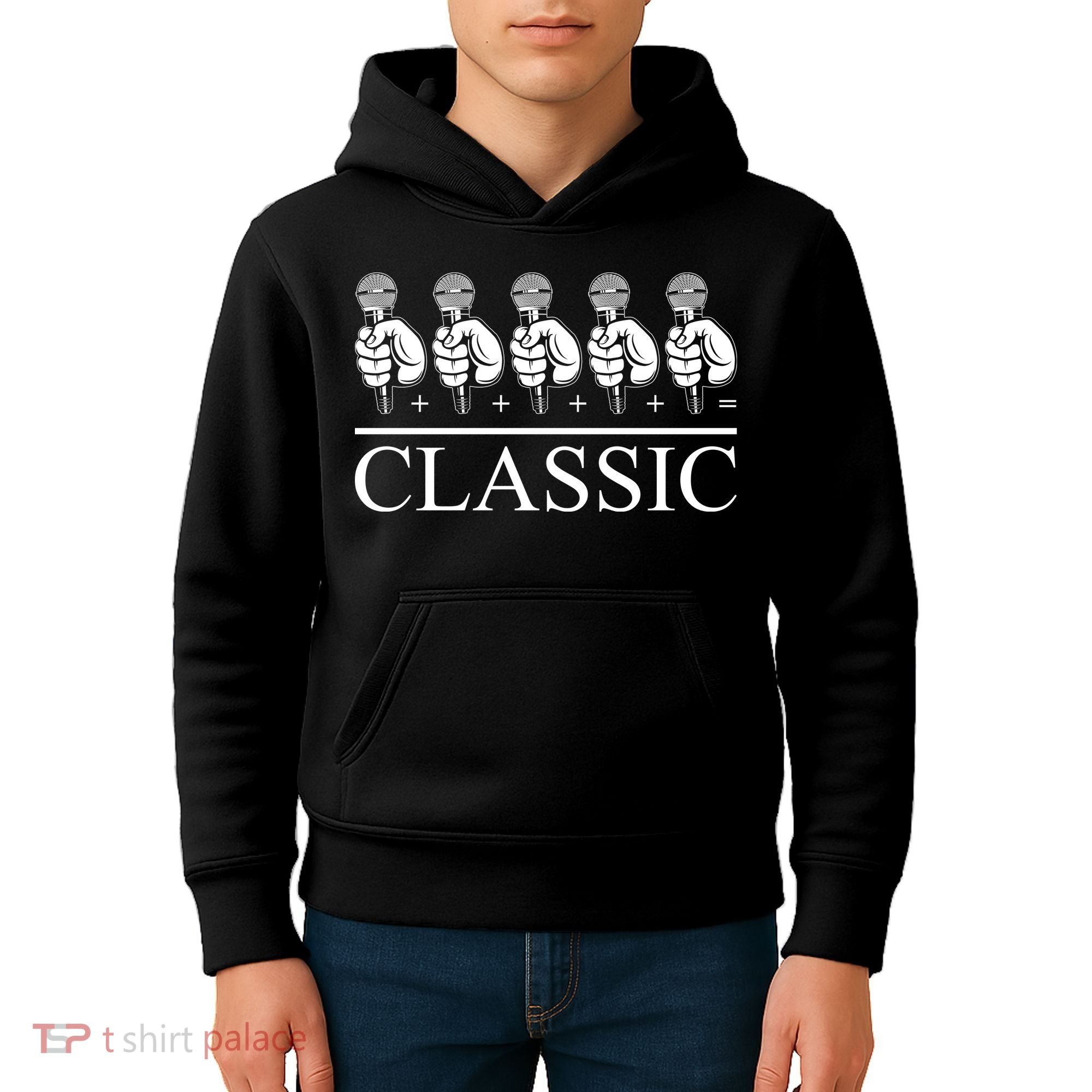 Classic Hip Hop Mic Kids Hoodie